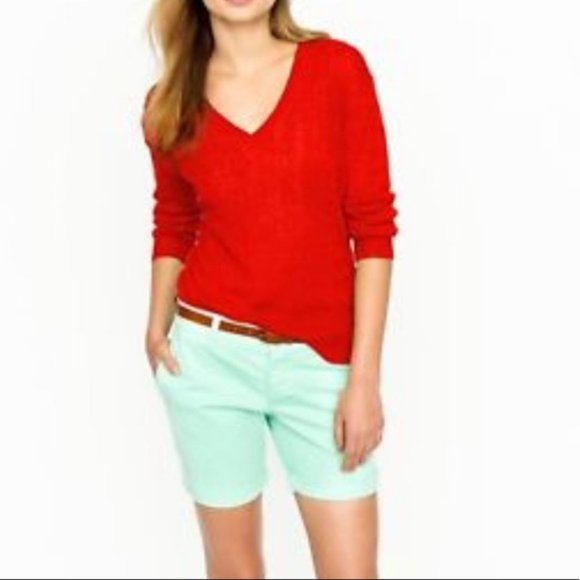 J. Crew Sweaters - J. Crew Coral/Pink Cashmere Cable Knit Sweater